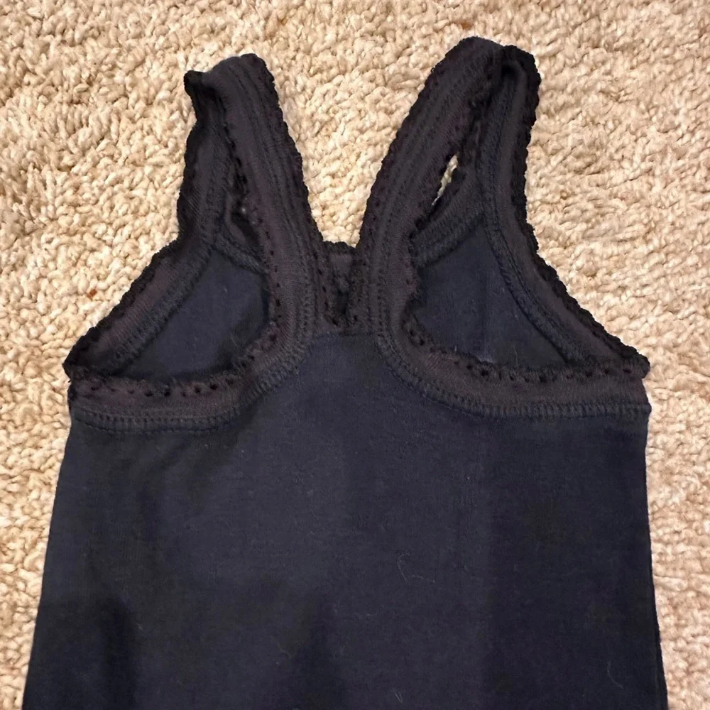 *Vintage* Denny’s!  Zinnias Navy Blue Dress - Picture 8 of 11